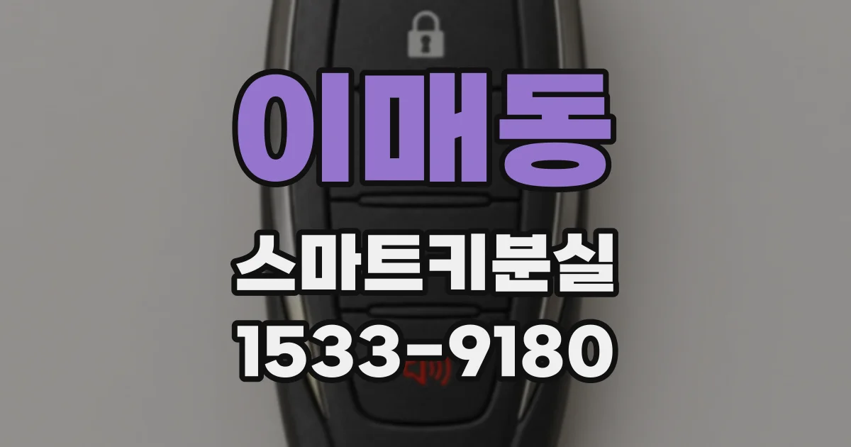 이매동 스마트키분실