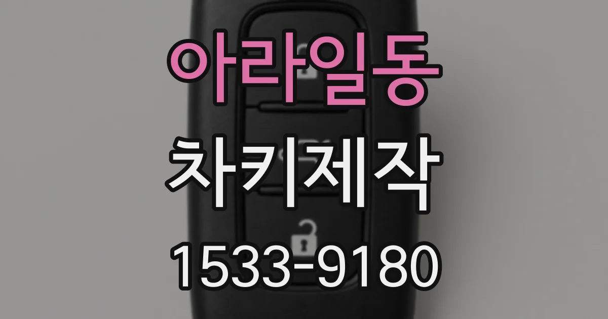 아라일동 차키제작
