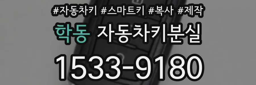 학동 자동차키분실