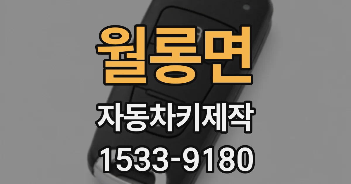 월롱면 자동차키제작
