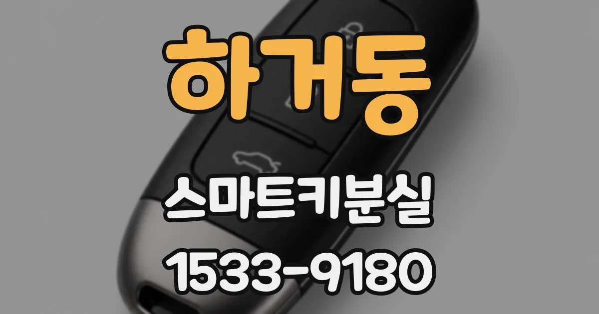 하거동 스마트키분실