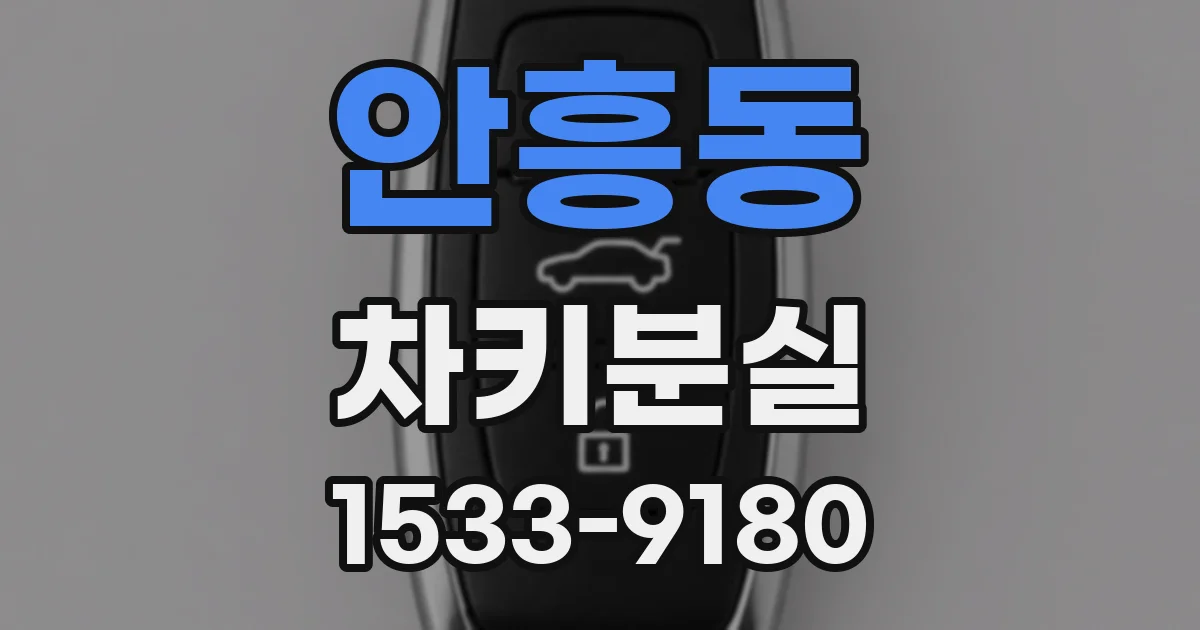 안흥동 차키분실