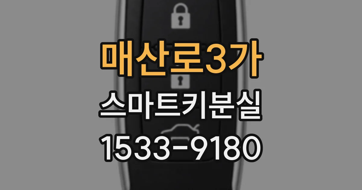 매산로3가 스마트키분실