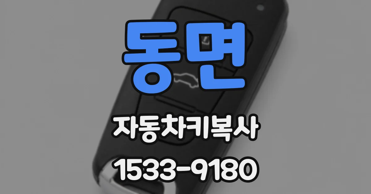 동면 자동차키복사