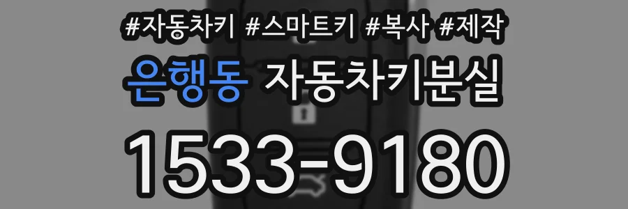 은행동 자동차키분실