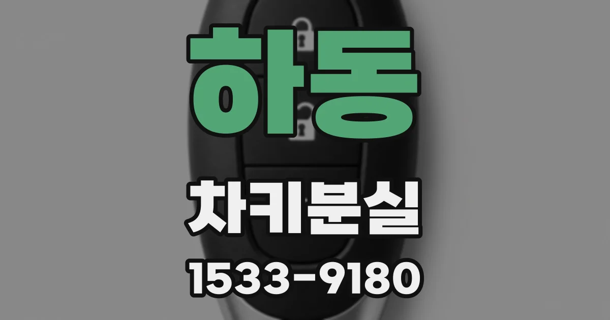 하동 차키분실
