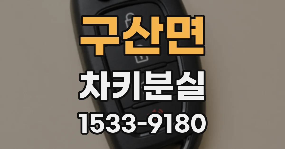 구산면 차키분실