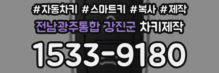 전남광주통합 강진군 차키제작