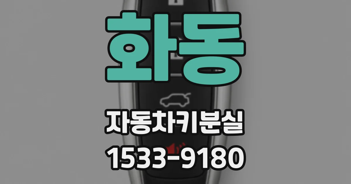 화동 자동차키분실