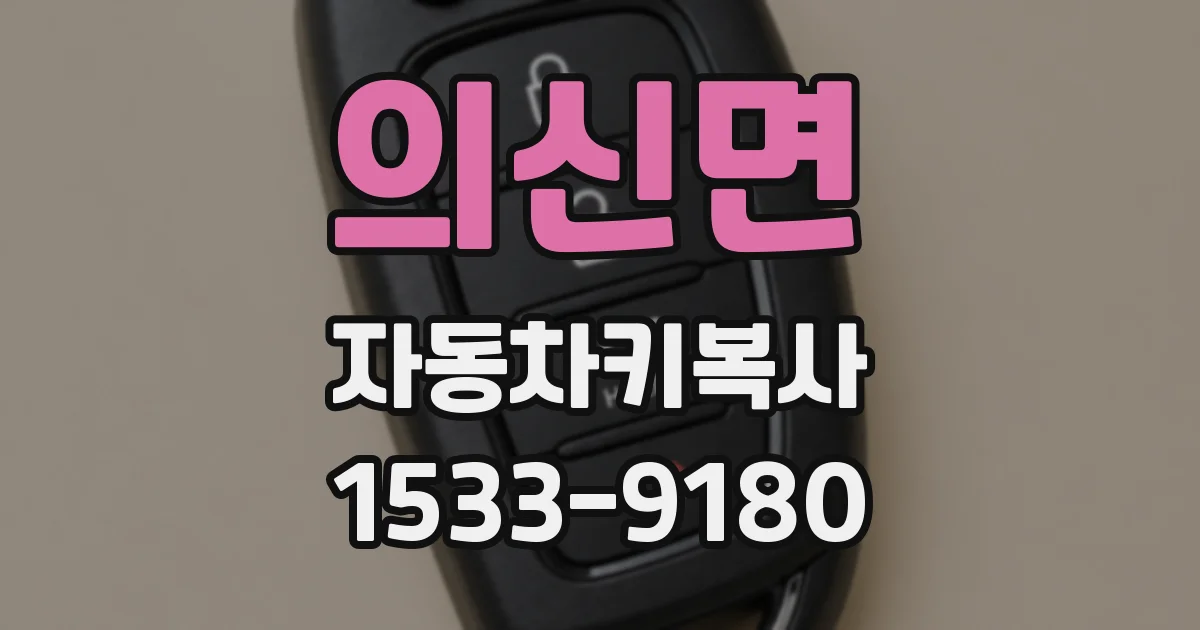 의신면 자동차키복사