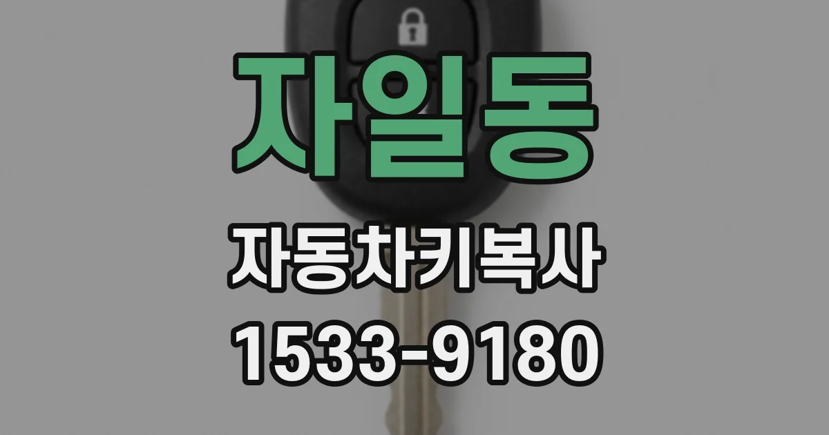 자일동 자동차키복사