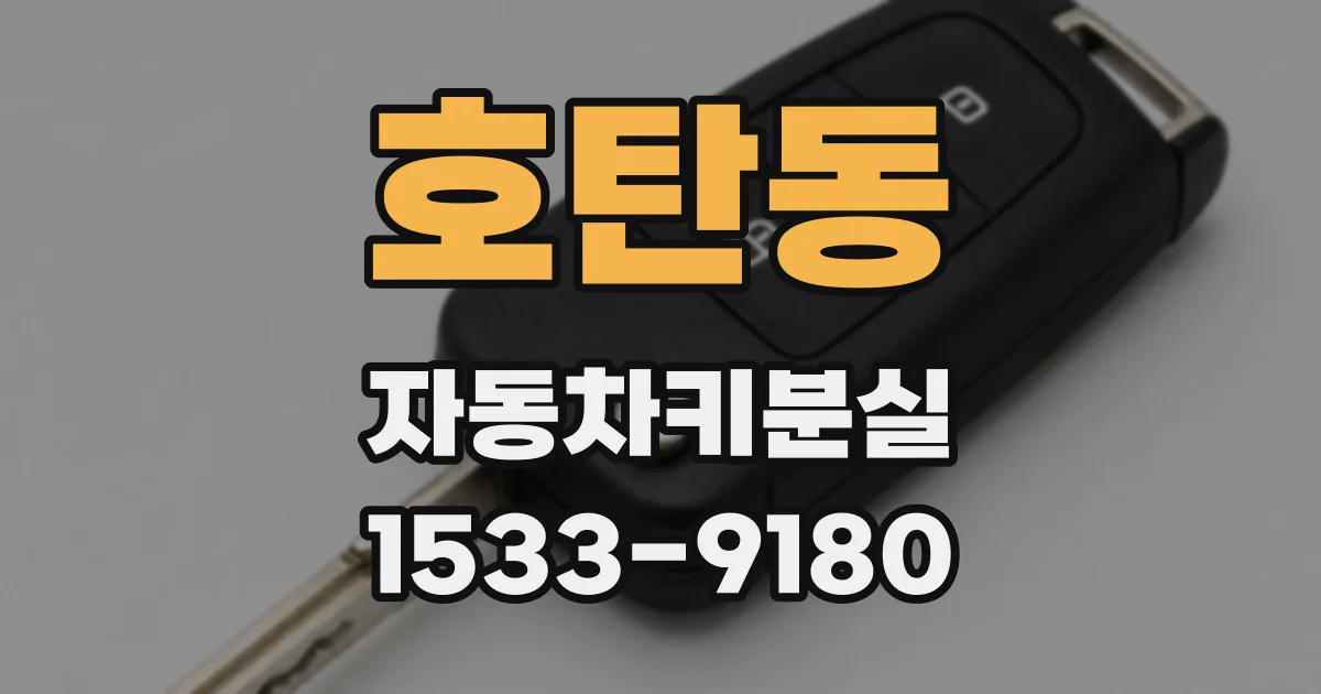호탄동 자동차키분실