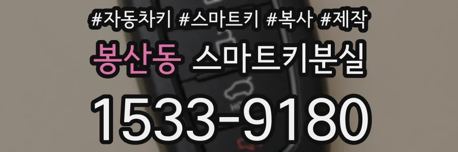 봉산동 스마트키분실