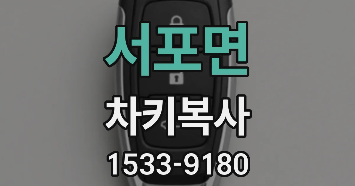 서포면 차키복사