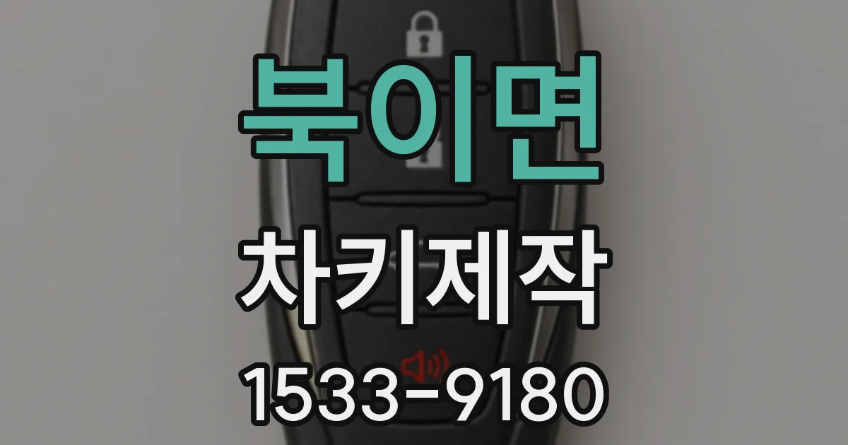 북이면 차키제작