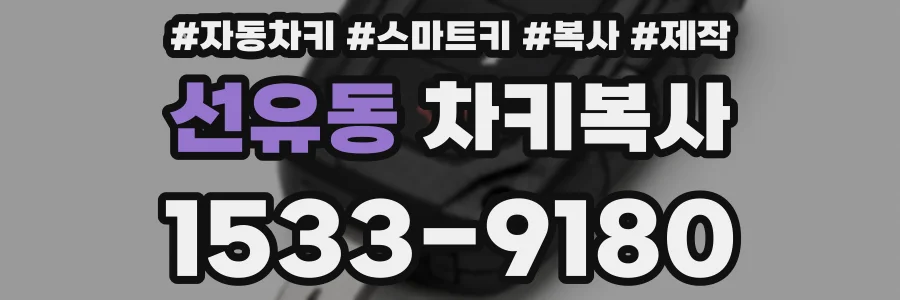 선유동 차키복사