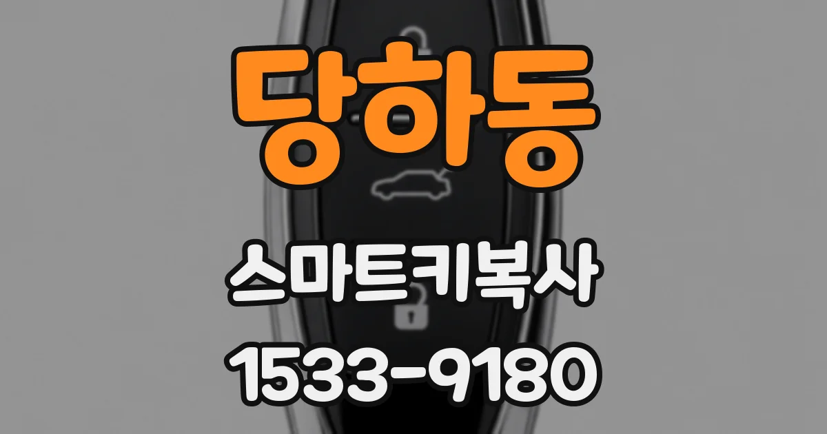 당하동 스마트키복사