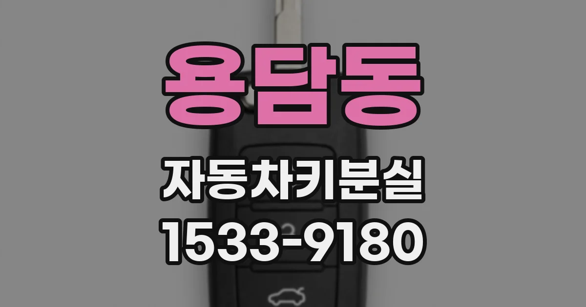용담동 자동차키분실