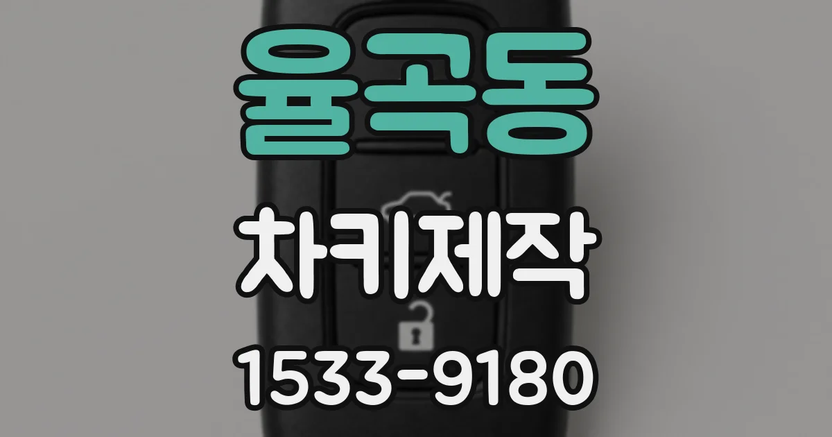 율곡동 차키제작
