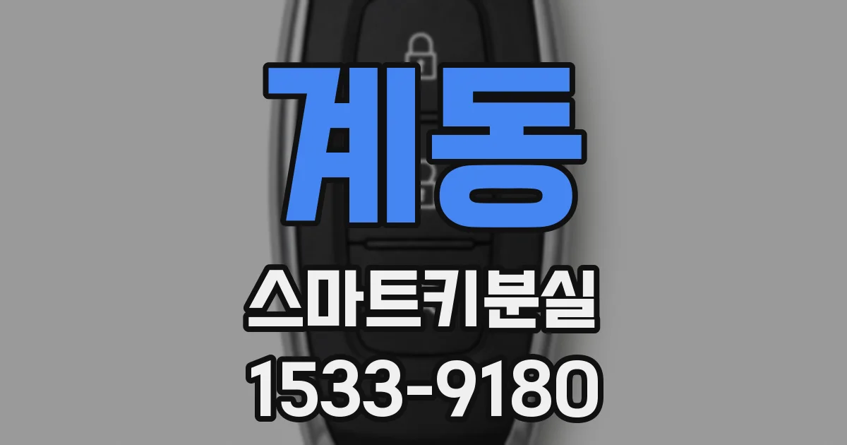 계동 스마트키분실