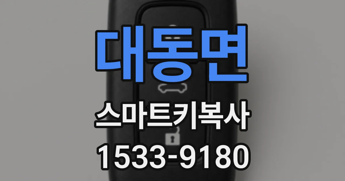 대동면 스마트키복사
