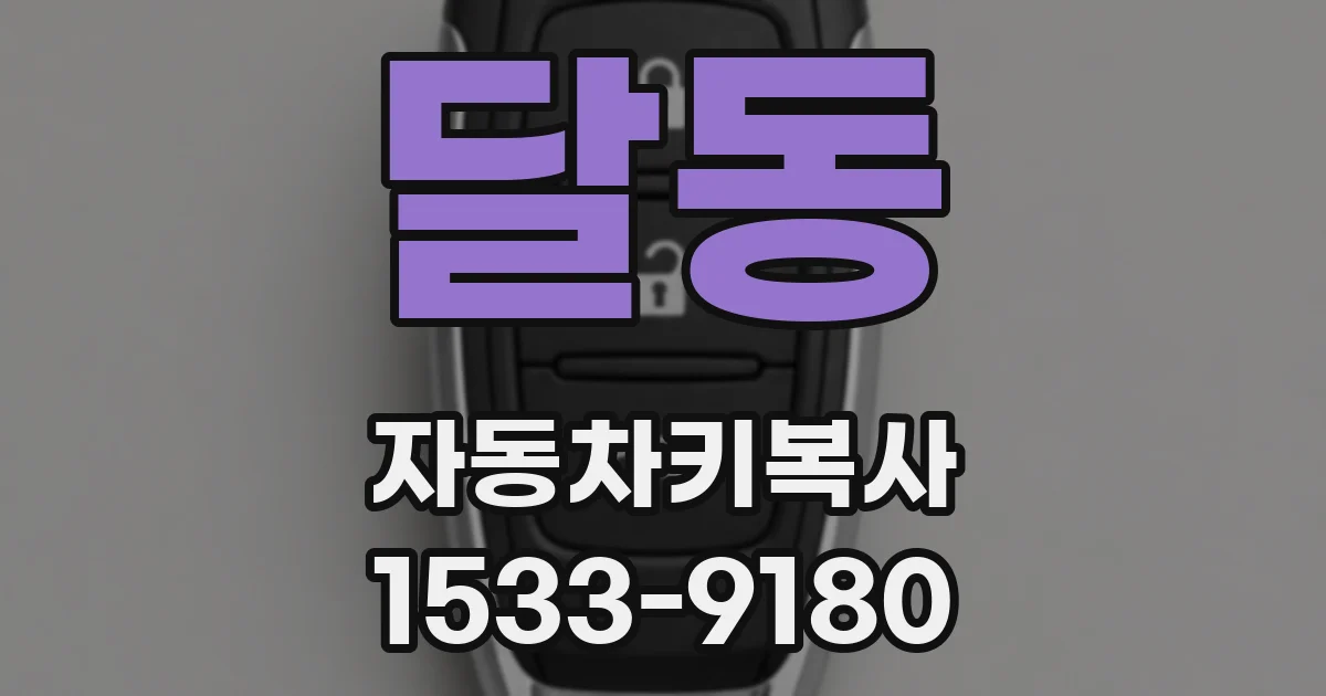 달동 자동차키복사