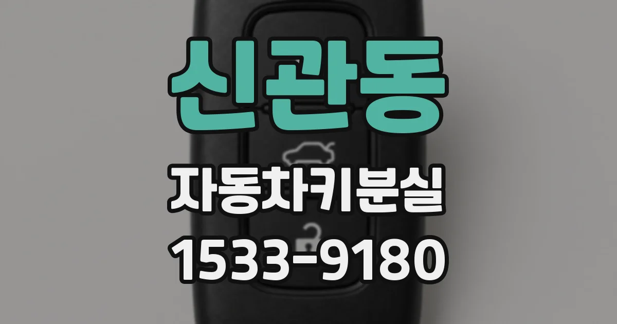 신관동 자동차키분실