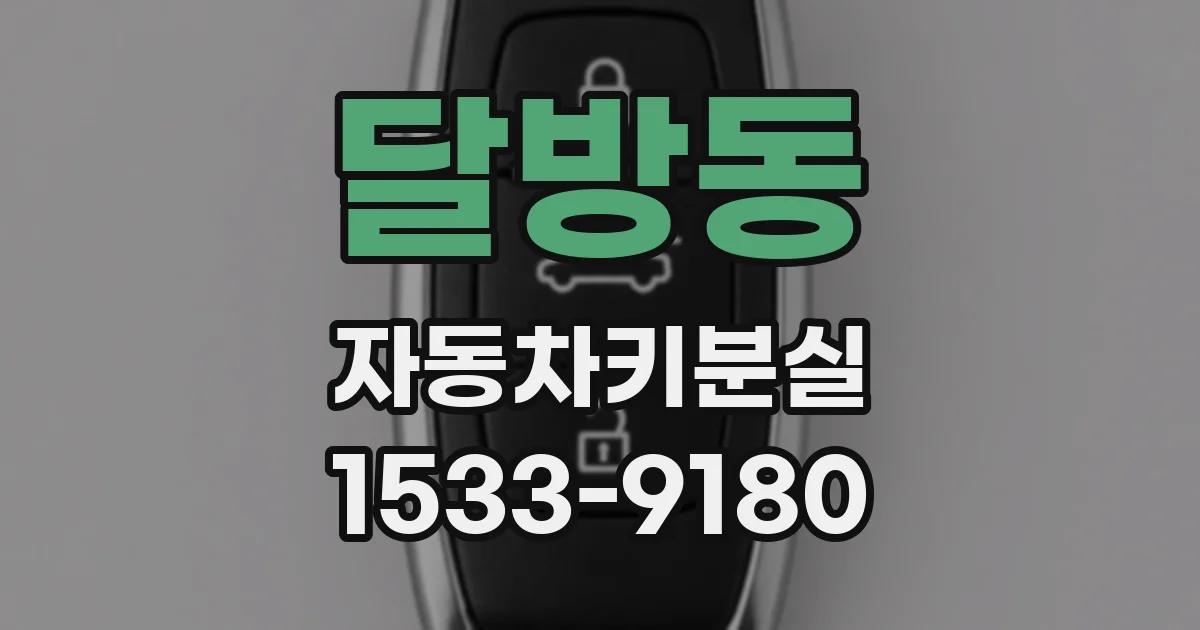 달방동 자동차키분실