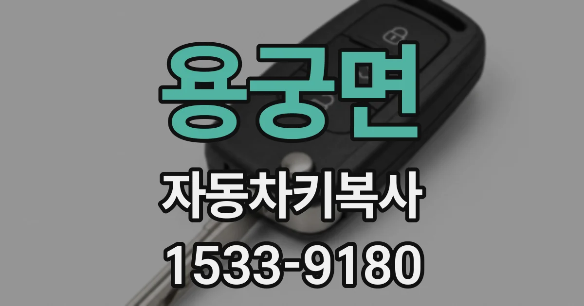 용궁면 자동차키복사