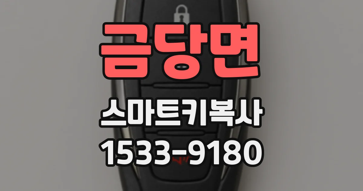 금당면 스마트키복사
