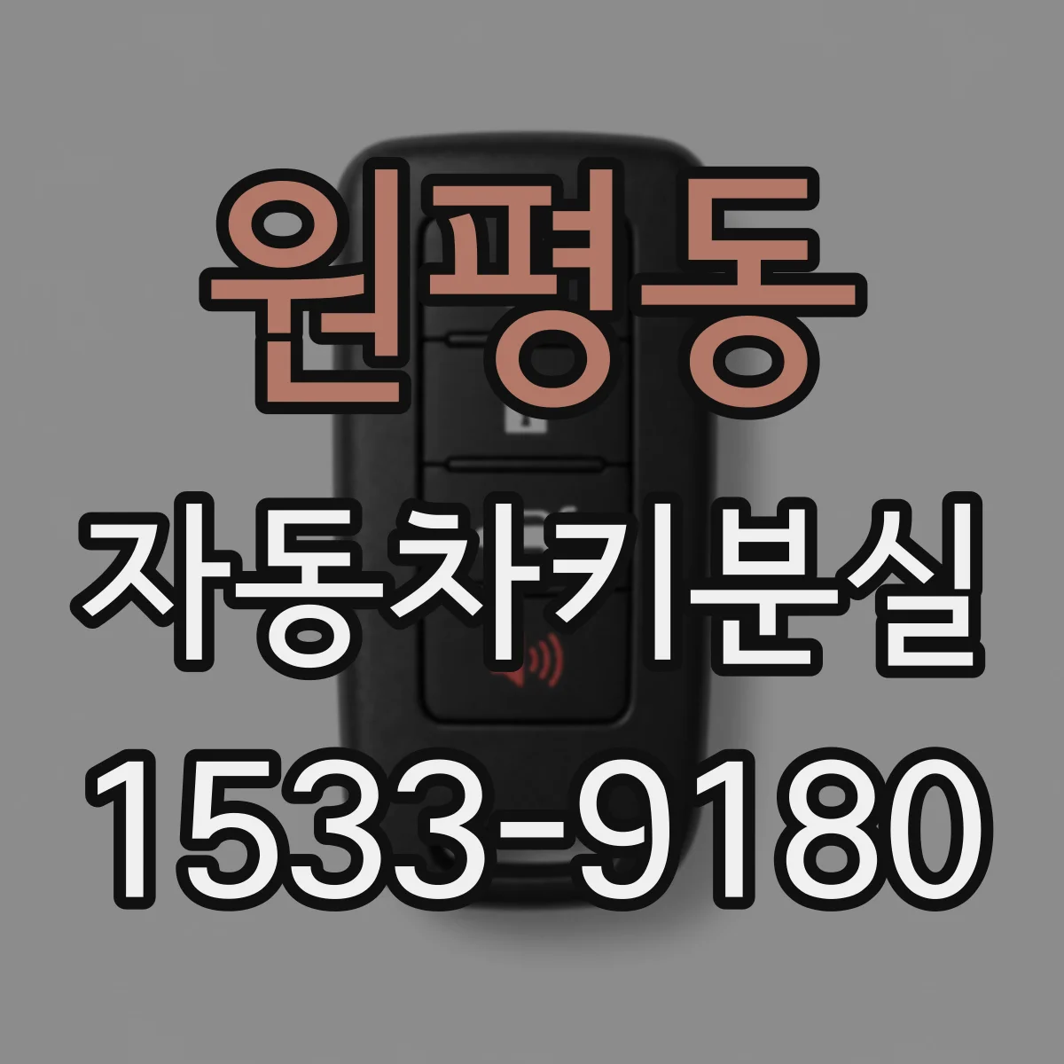 원평동 자동차키분실
