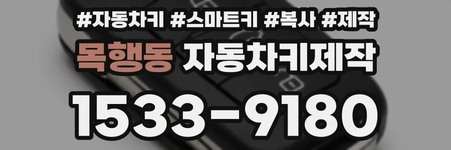 목행동 자동차키제작