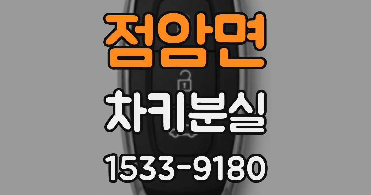 점암면 차키분실