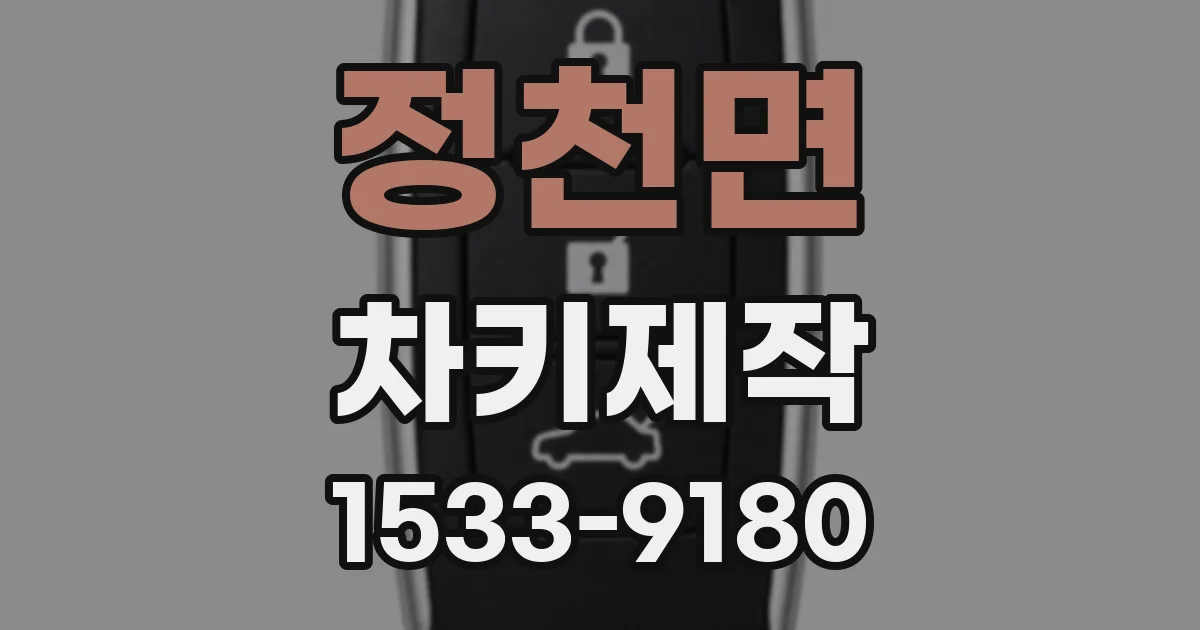 정천면 차키제작