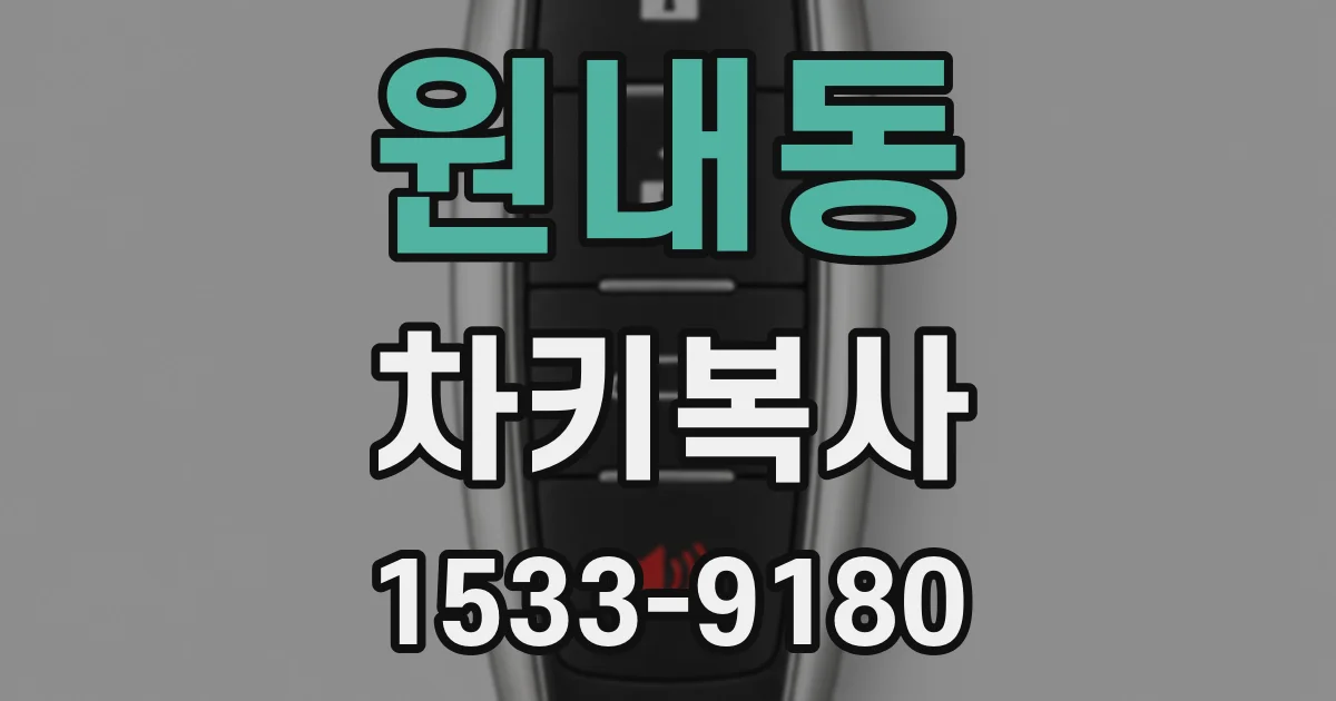 원내동 차키복사