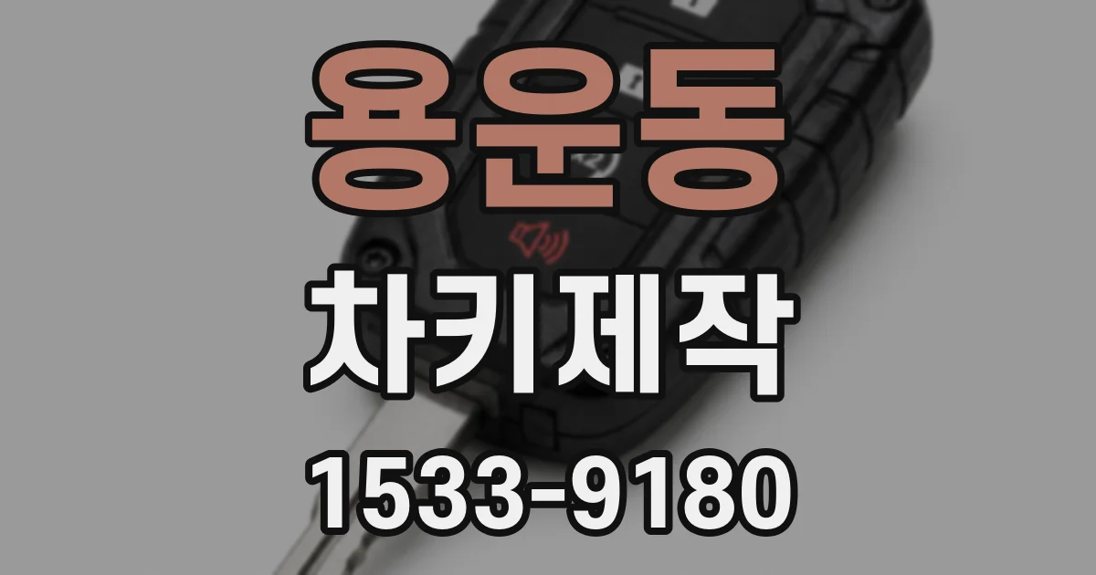 용운동 차키제작