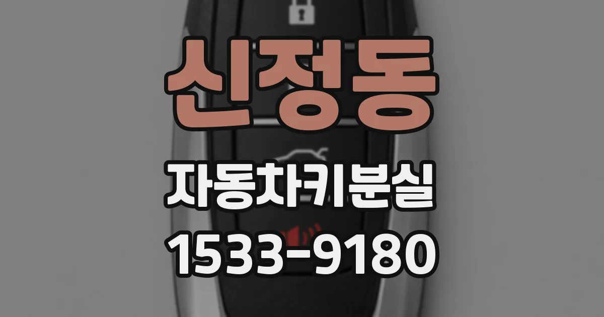 신정동 자동차키분실
