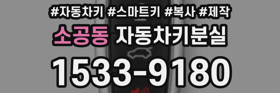 소공동 자동차키분실