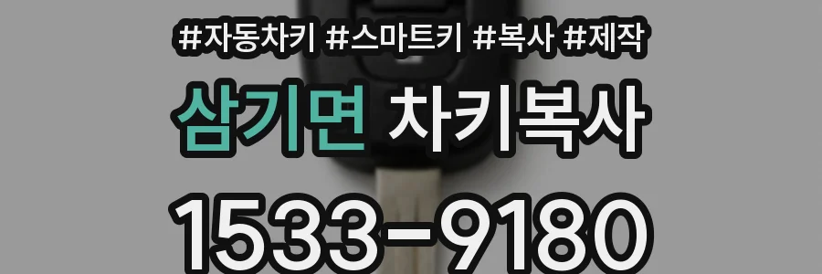 삼기면 차키복사