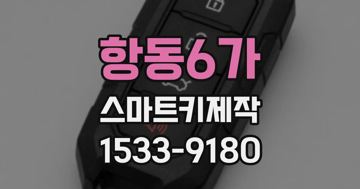 항동6가 스마트키제작