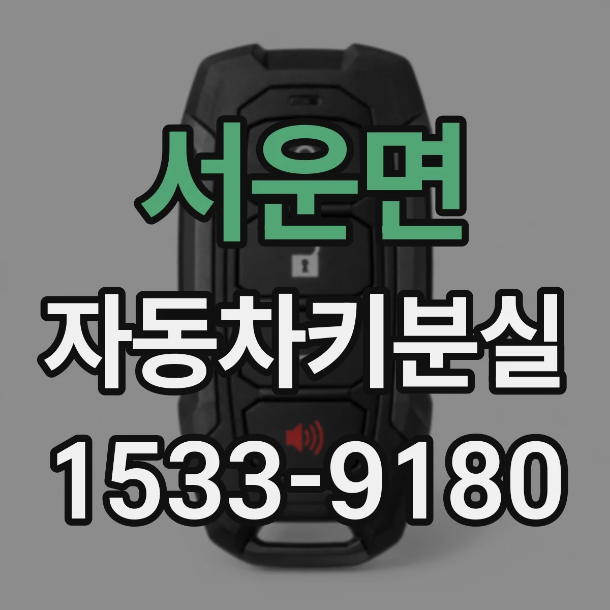 서운면 자동차키분실