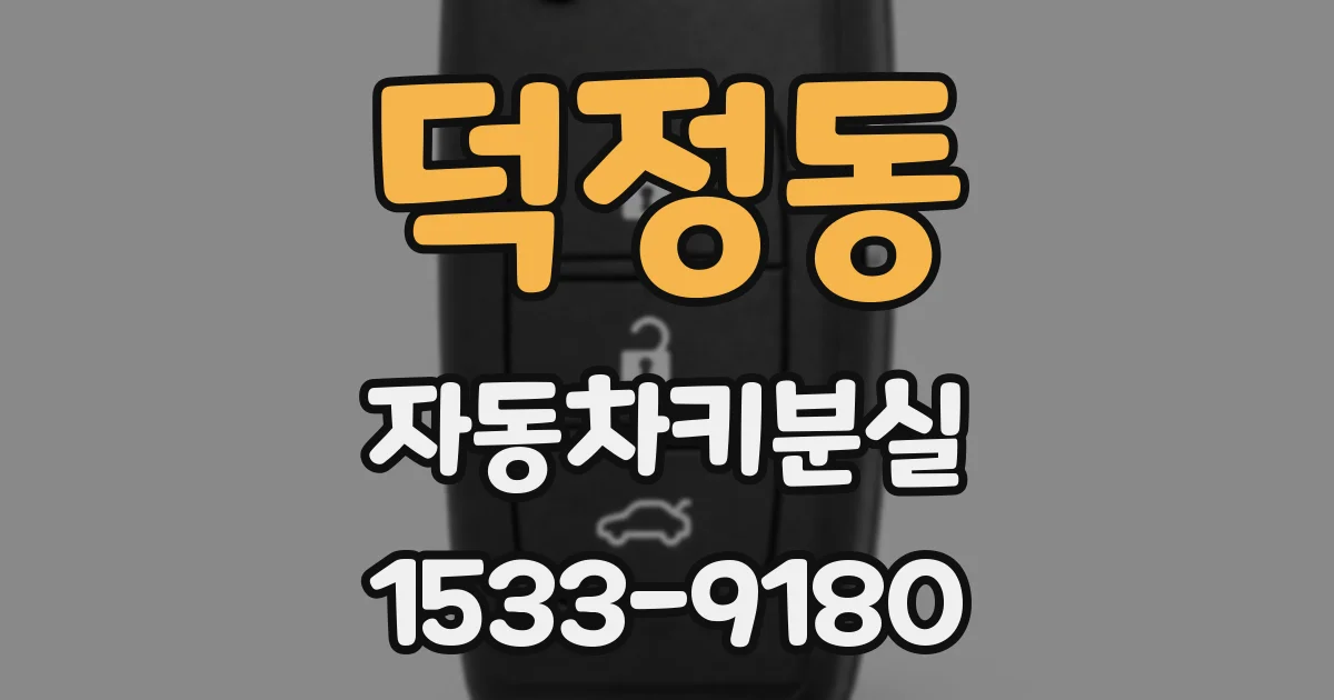 덕정동 자동차키분실