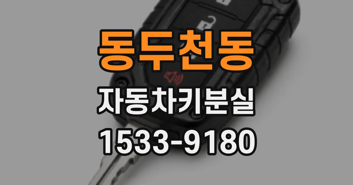 동두천동 자동차키분실