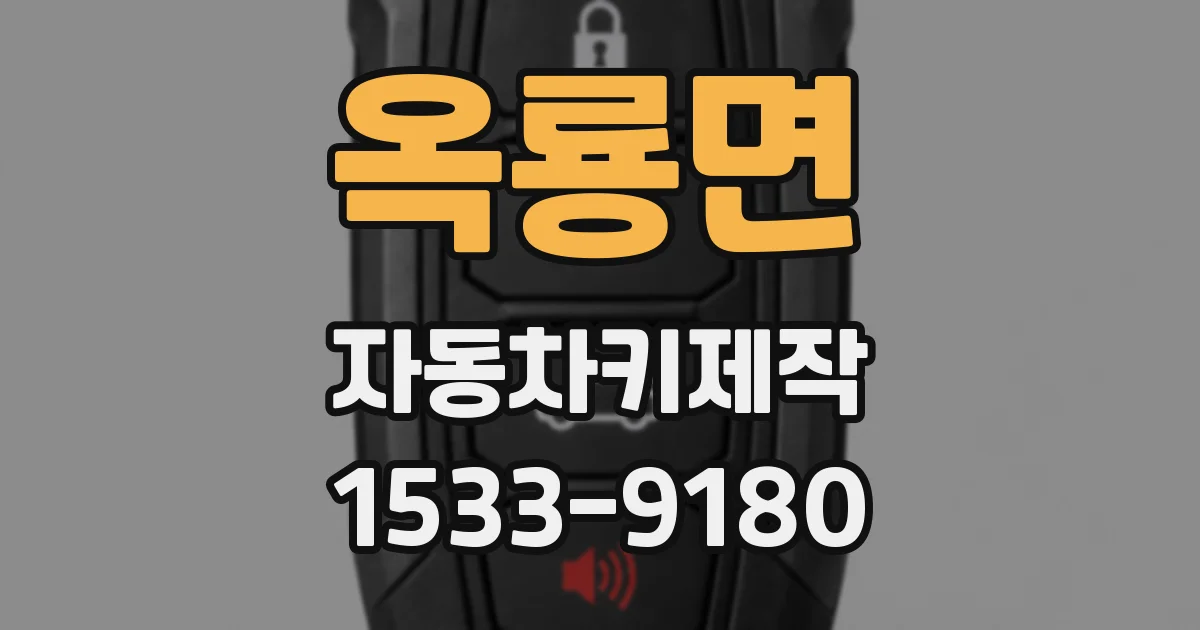 옥룡면 자동차키제작