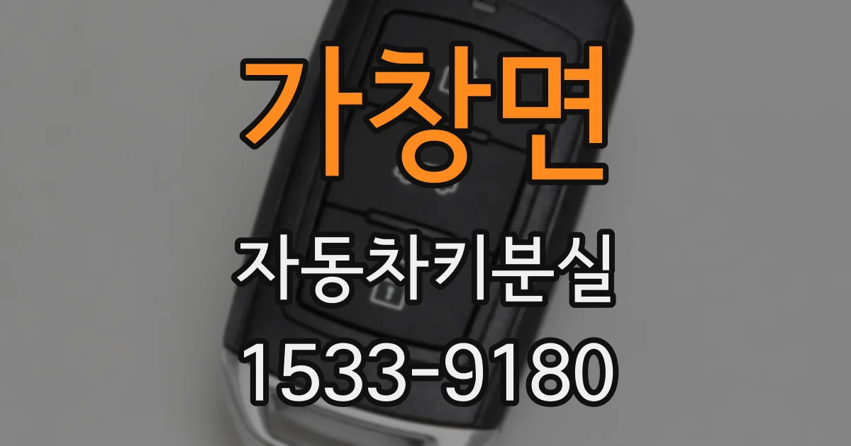 가창면 자동차키분실