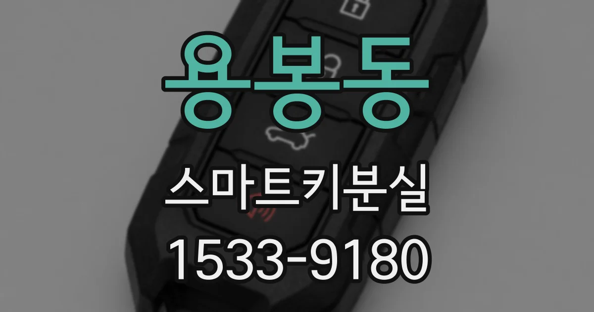 용봉동 스마트키분실