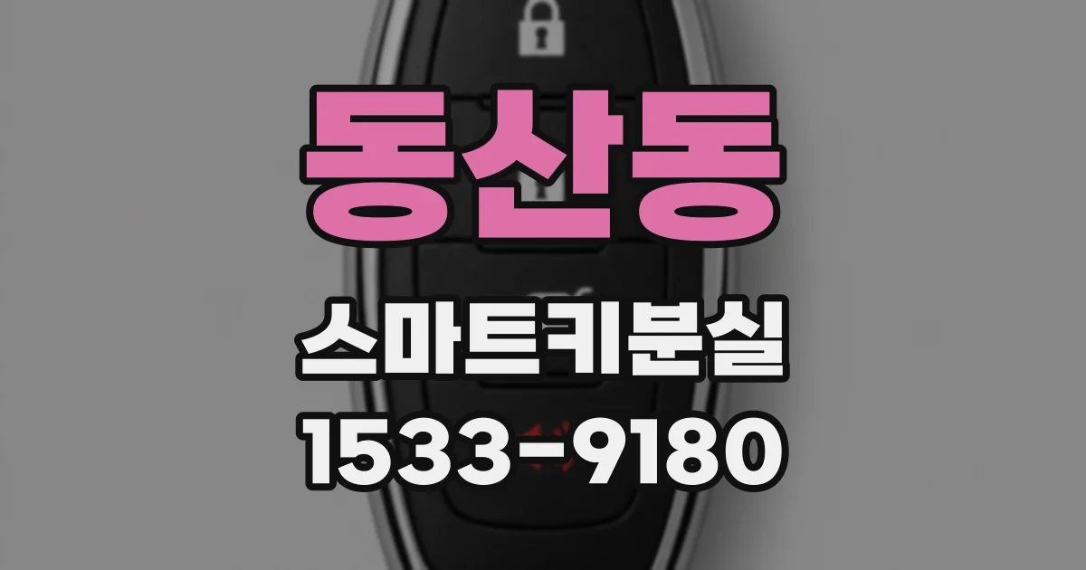 동산동 스마트키분실