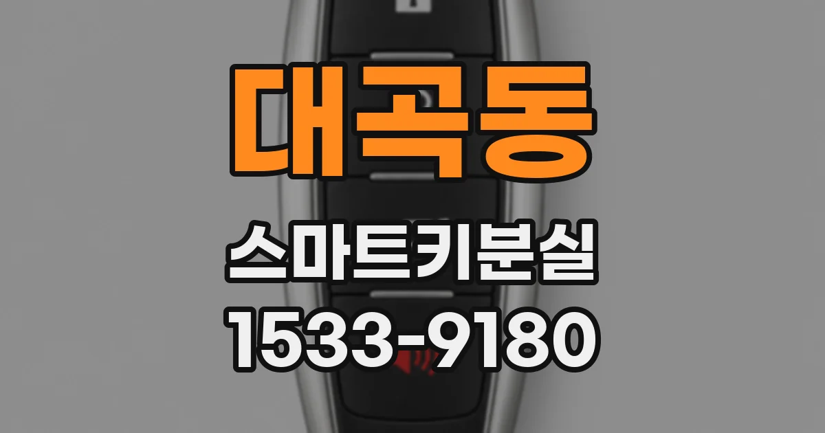 대곡동 스마트키분실