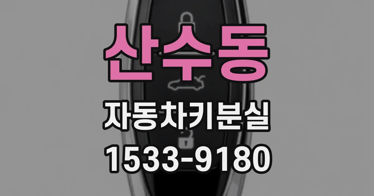 산수동 자동차키분실