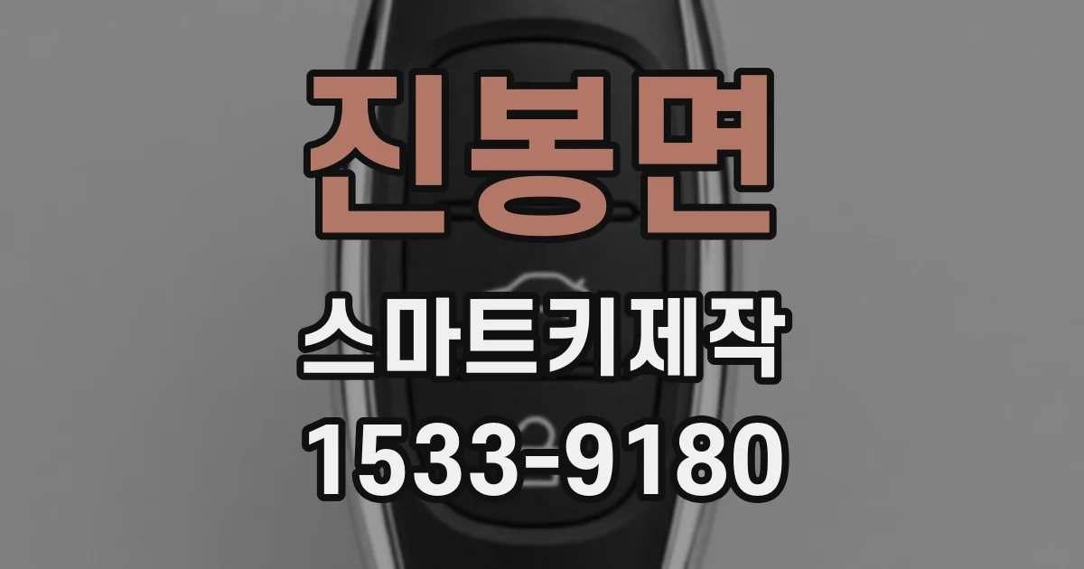 진봉면 스마트키제작